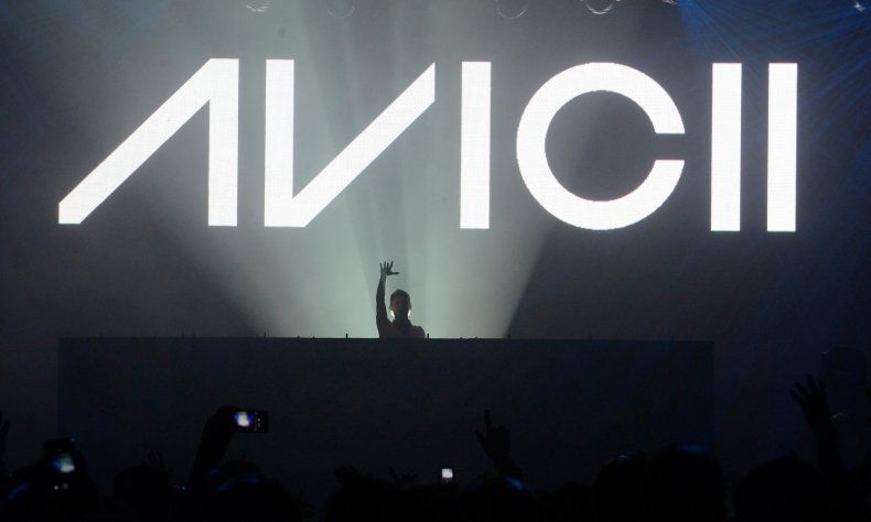 Avicii performing in NYC in 2013.