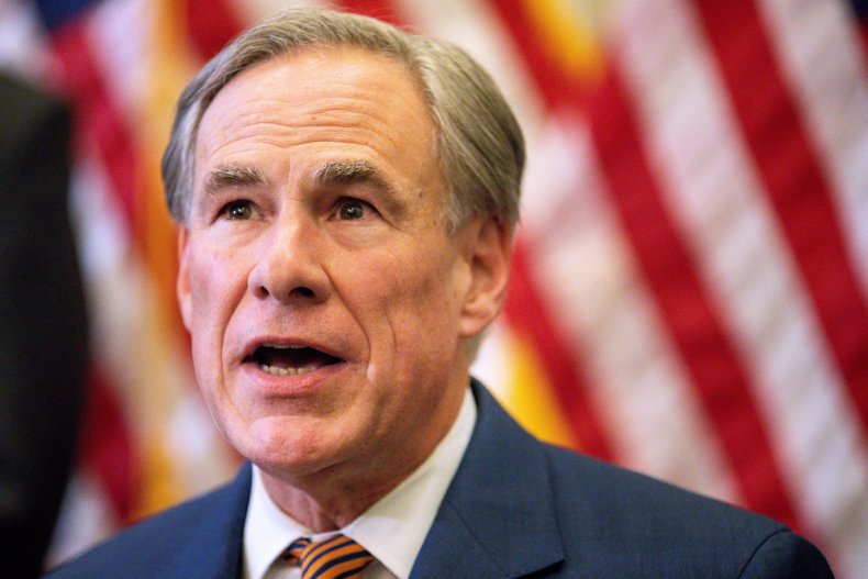 Greg Abbott Speaks at a Press Conference
