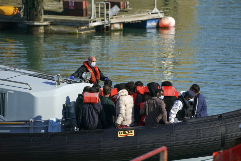 Migrants Crossing English Channel