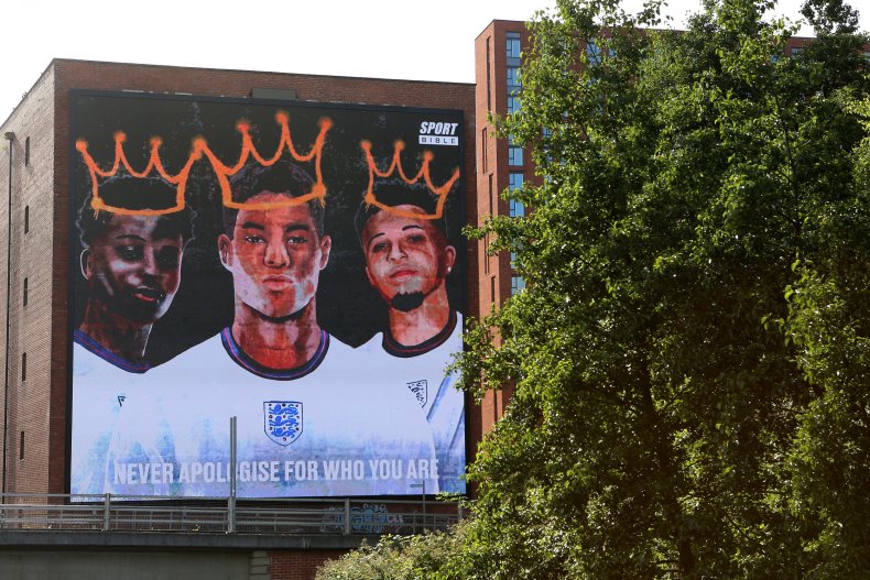 Mural of Targeted Soccer PLayers