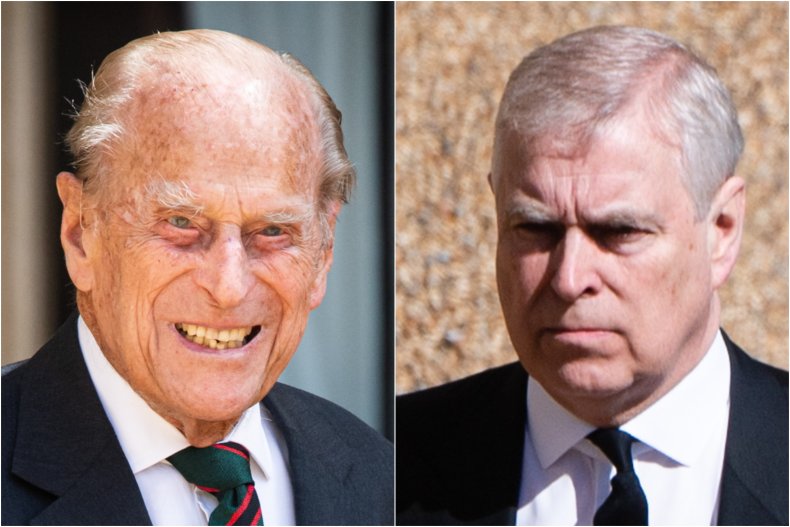 Prince Philip and Prince Andrew