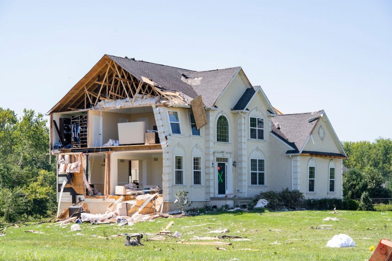 Home destroyed by Ida in New Jersey.