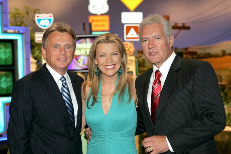 Pat Sajak, Vanna White and Alex Trebek