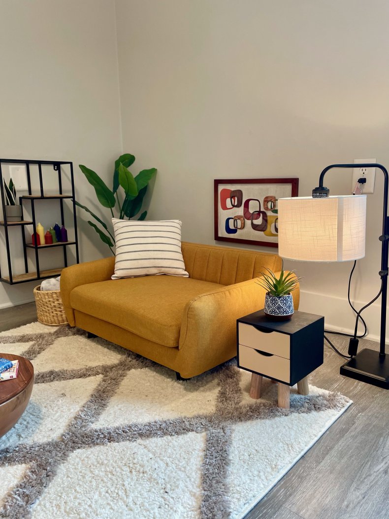 Mini sofa in the dog room