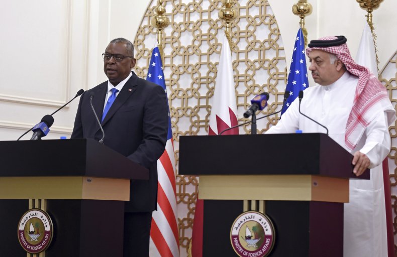 U.S. Defense Secretary and Qatari Defense Minister