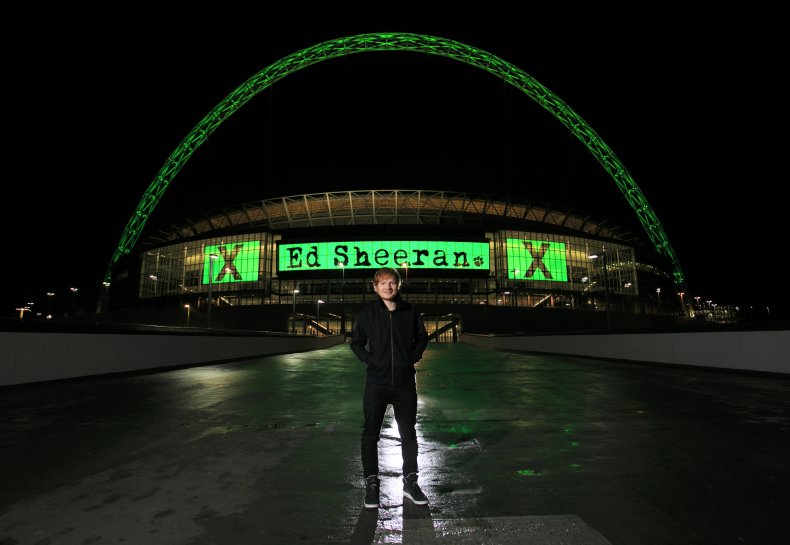 Ed Sheeran at Wembley Stadium
