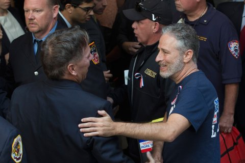 Jon Stewart with first respons