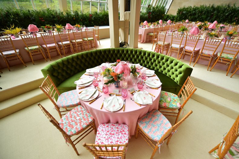 Table setting at the 2019 Met Gala