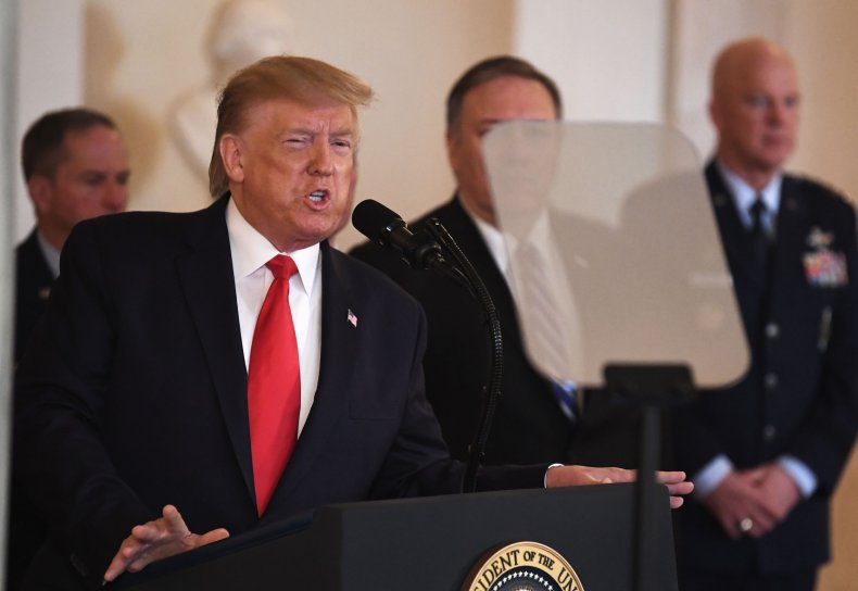 Donald Trump Reads from a Teleprompter