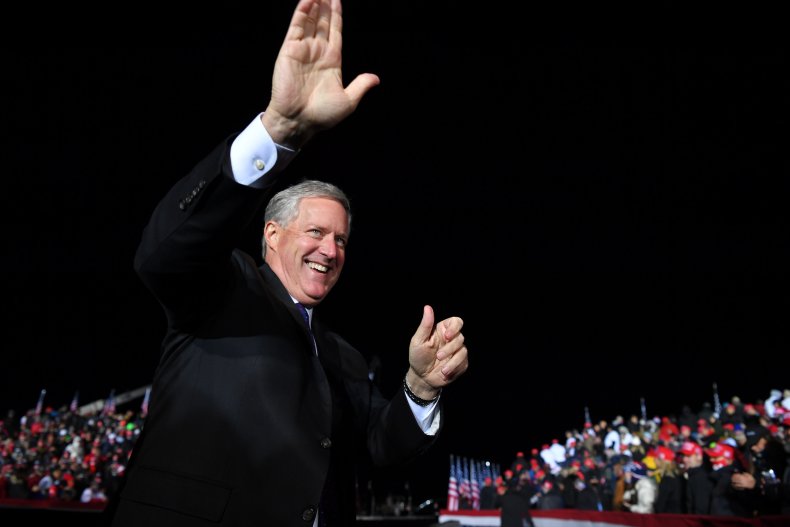 Meadows challenges Biden's vaccine policies