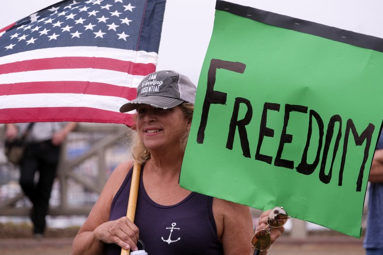 Anti-Vaccination Protestor
