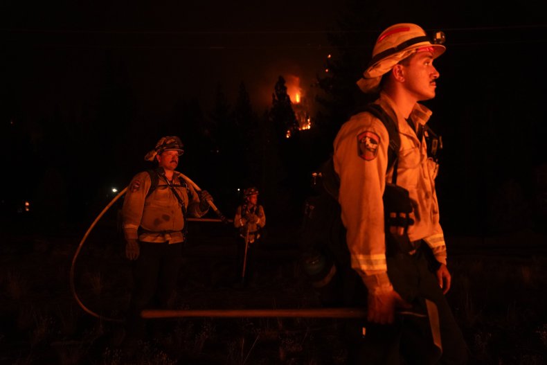 Firefighters Battle Wildfires in California