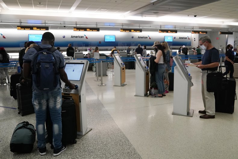 Travelers Check In for Flights