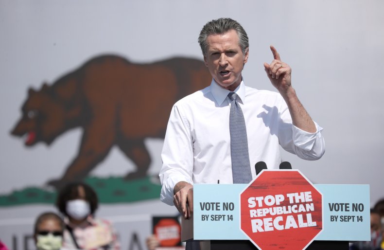 Gavin Newsom Gray Davis recall elections