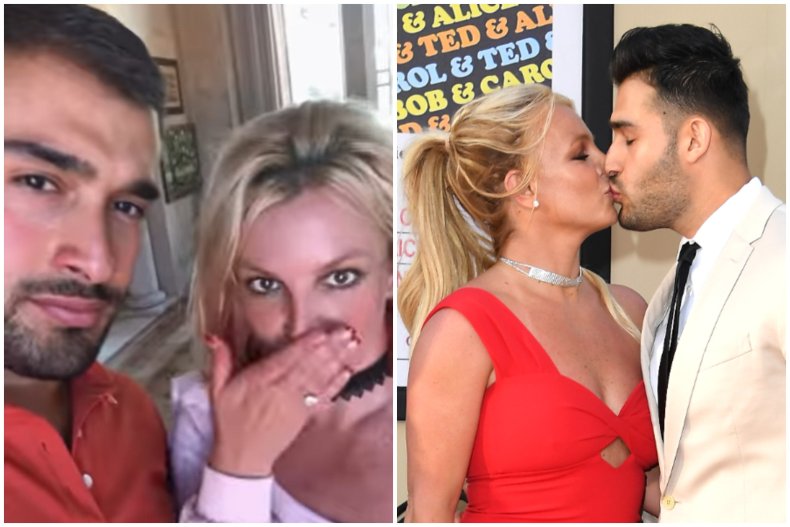 Britney Spears and her fiancé Sam Asghari