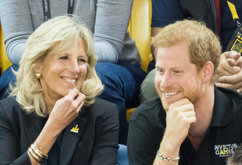 Jill Biden and Prince Harry