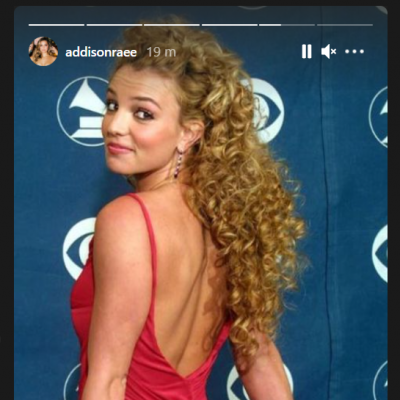 Addison Raes Instagram story of Britney Spears Addison Raes Instagram story of Britney Spears