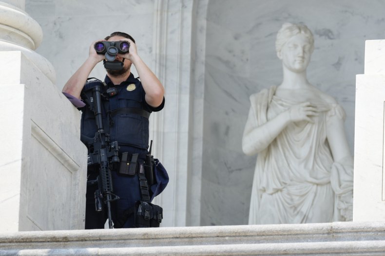 Heightened Security At Capitol
