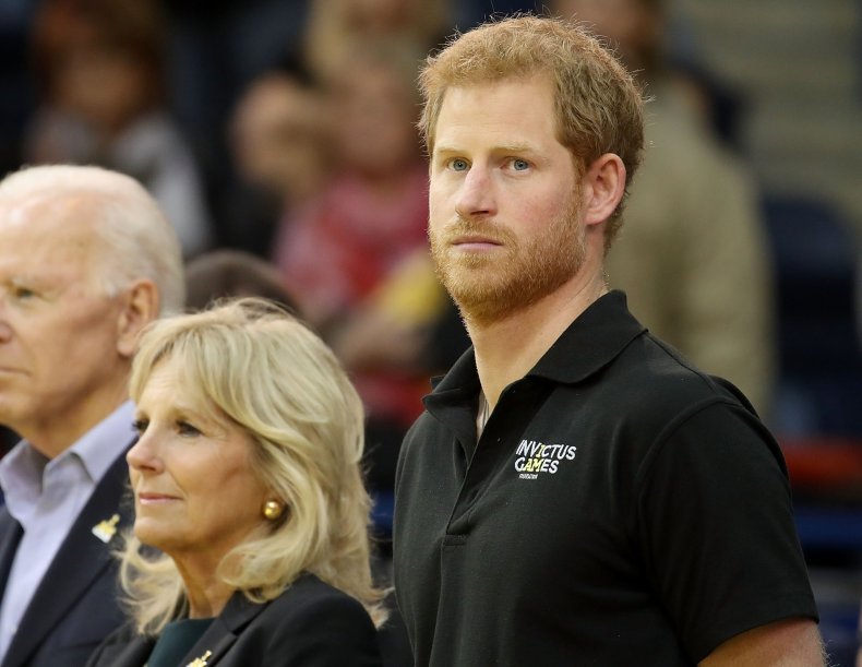 Prince Harry and Jill Biden