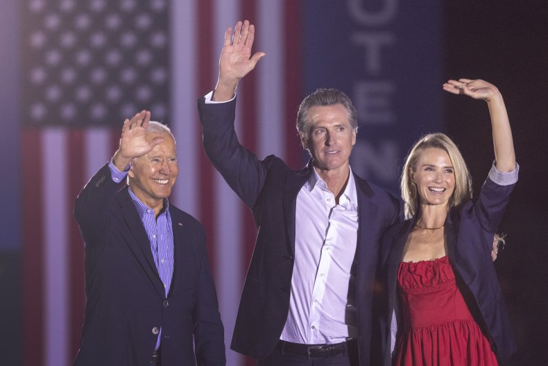 Joe Biden Campaigns with Gavin Newsom