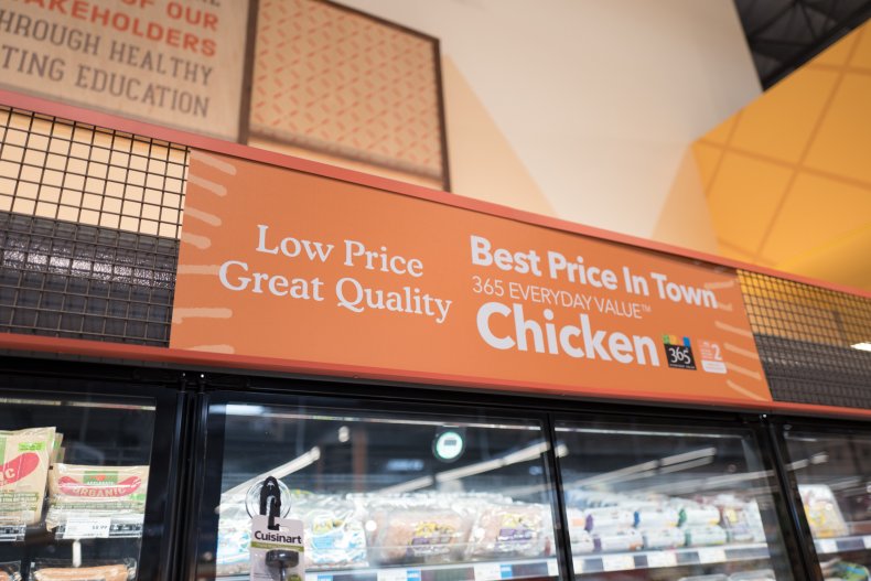 A supermarket ad for chicken in California.