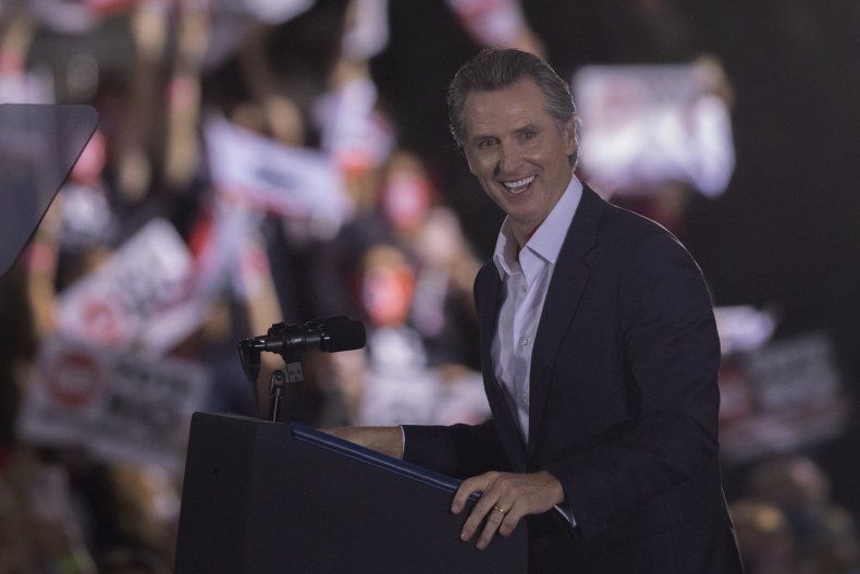 Gavin Newsom Speaks at His Final Rally