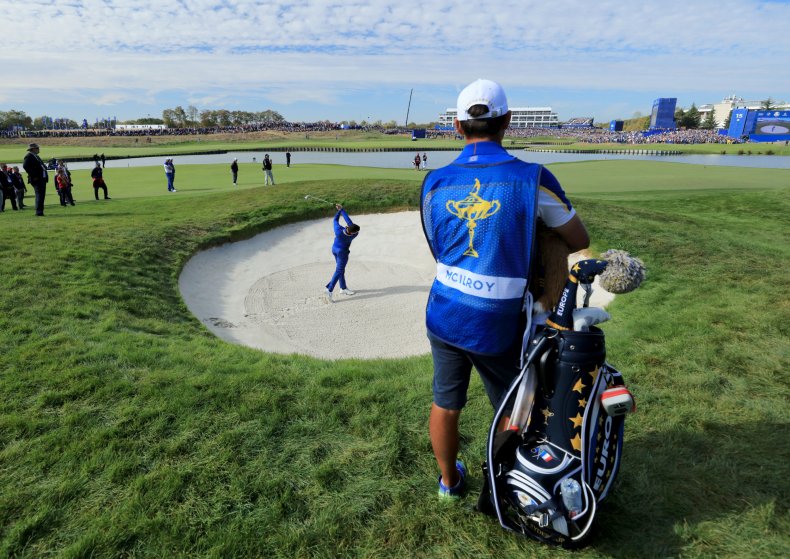 Rory McIlroy at the Ryder Cup