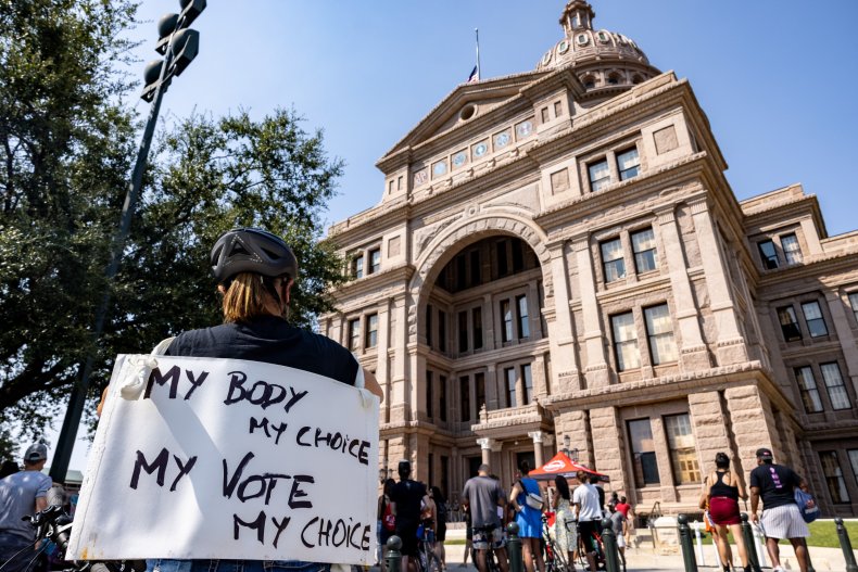 Texas abortion law protest