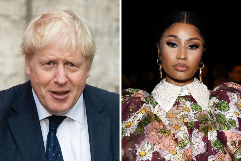 Boris Johnson and Nicki Minaj