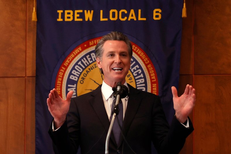 California Governor Gavin Newsom