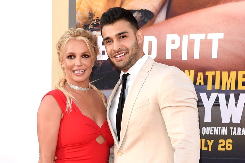 Britney Spears and her fiancé Sam Asghari