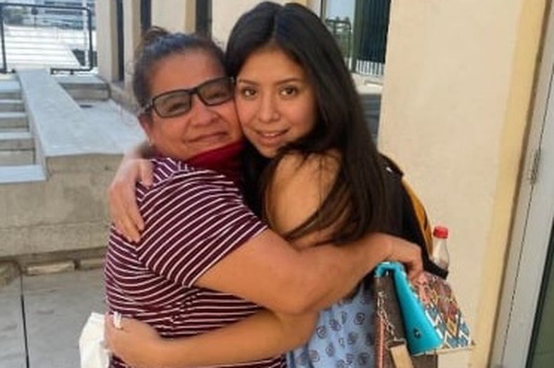 Angelica Vences-Salgado and her daughter