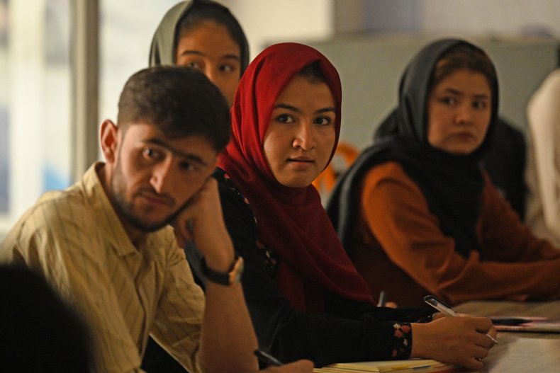 Students attend their class in private universities