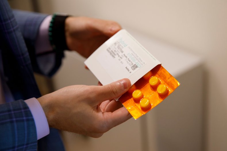 A blister pack of ketamine lozenges