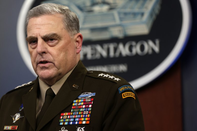 General Mark Milley Attends a News Briefing