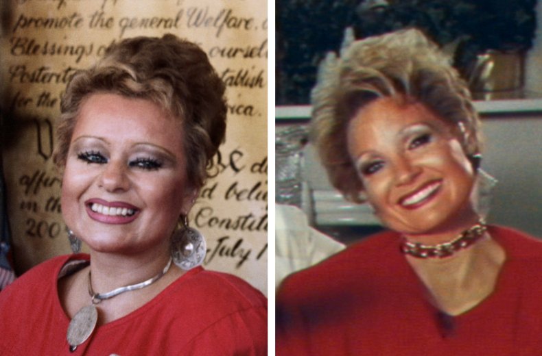 Tammy Faye and Jessica Chastain
