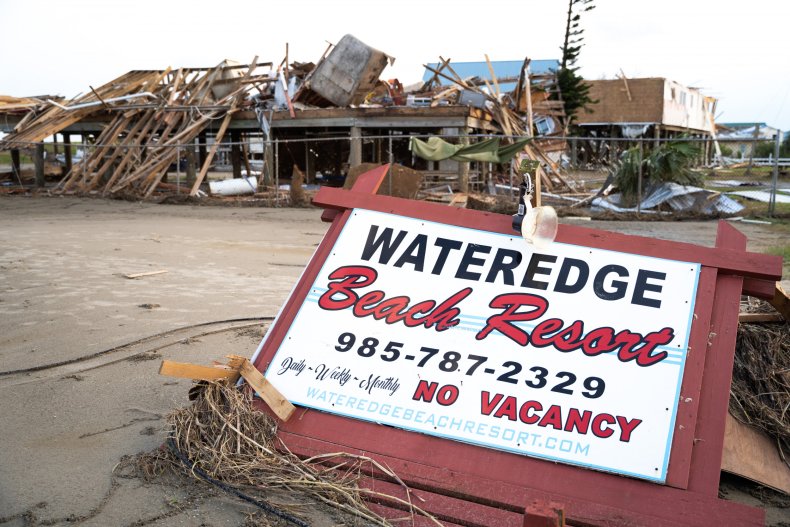 Ida Damage in Grand Isle