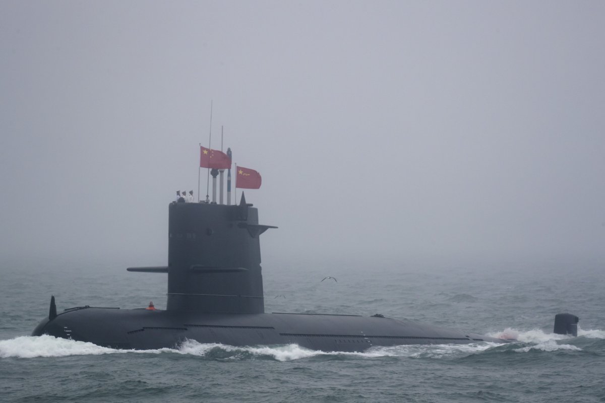 China's PLA Navy Parades New Conventional  Submarine 