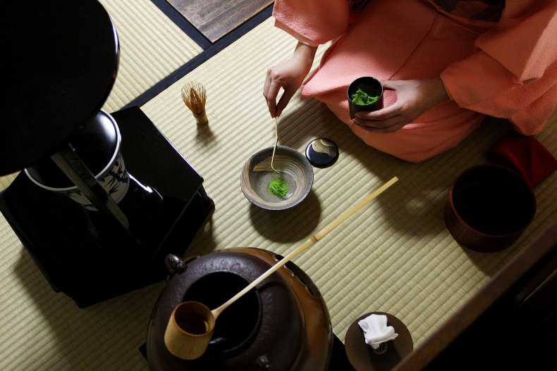 A tea ceremony class in Tokyo. 