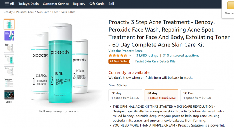 Proactive acne treatment