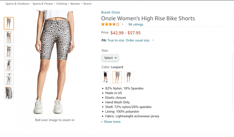 Women's Onzie High Waist Bike Shorts