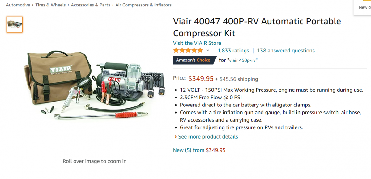 Viair Automatic Portable Compressor Kit