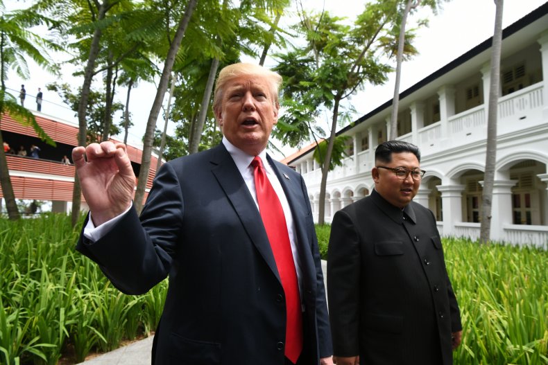 Donald, Trump, and, Kim, Jong, Un, Singapore