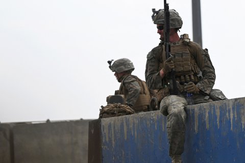 US troops at Kabul airport Afghanistan Taliban