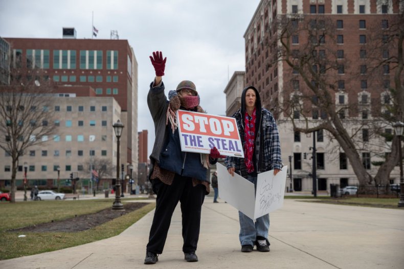 Trump supporters in Michigan