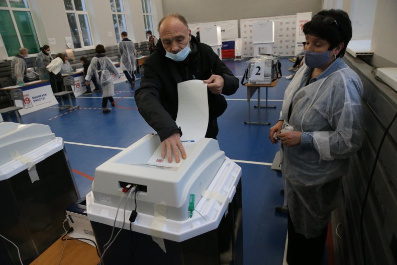 Russian election voter