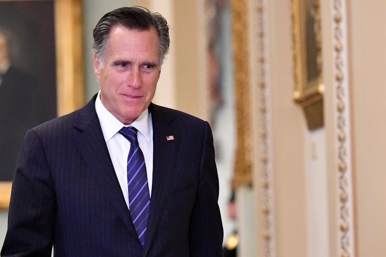 Mitt Romney Seen During a Senate Recess
