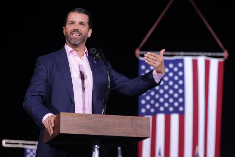 Donald Trump Jr. Speaks at a Rally
