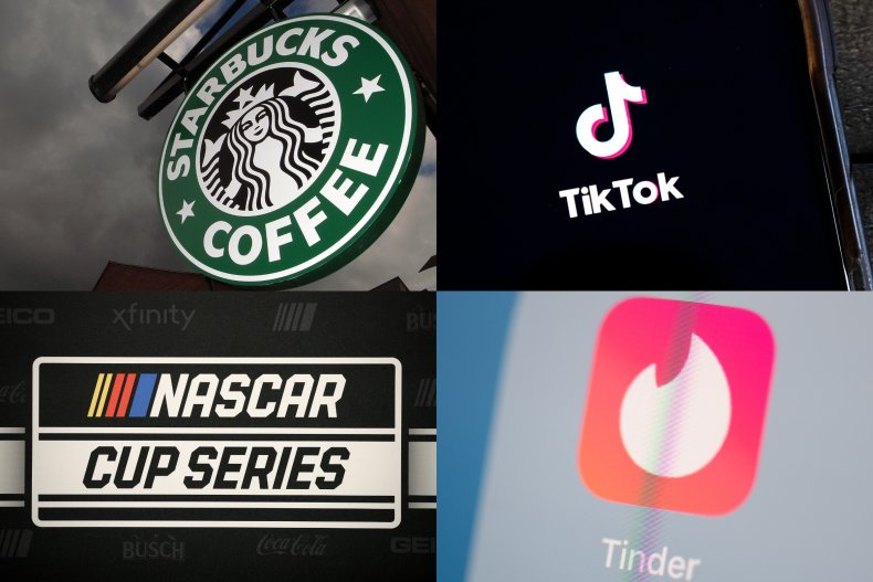 Various images of logos in article