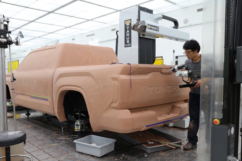 2022 Toyota Tundra clay model